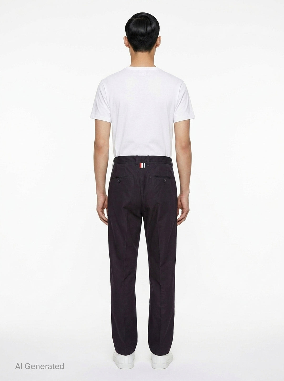 Tapered Wrinkle-Resistant Chinos | Thom Browne | Club21 - back