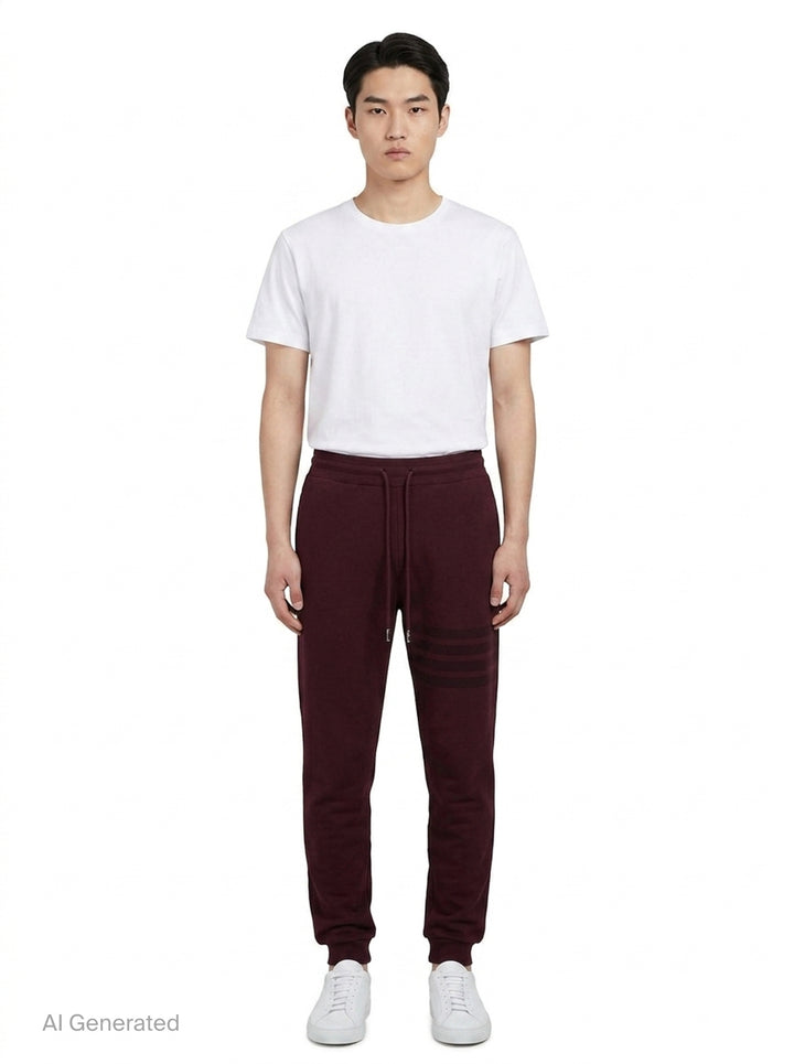 Tonal 4-Bar Sweatpants | Thom Browne | Club21 - front