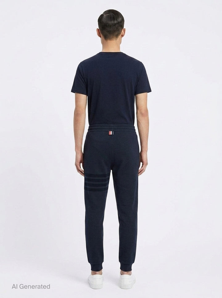 Tonal 4-Bar Sweatpants | Thom Browne | Club21 - back