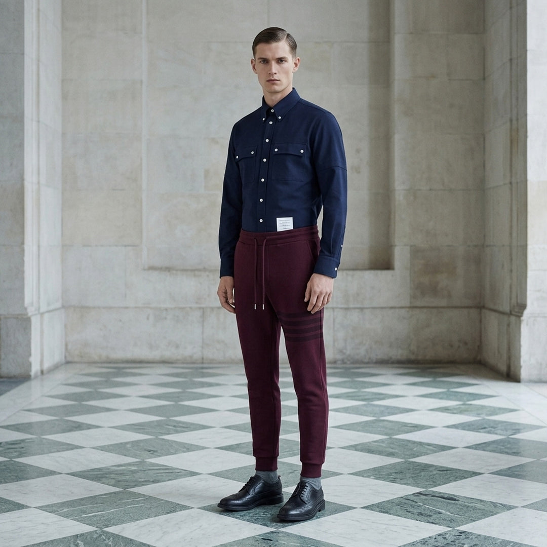 Tonal 4-Bar Sweatpants | Thom Browne | Club21 - lifestyle