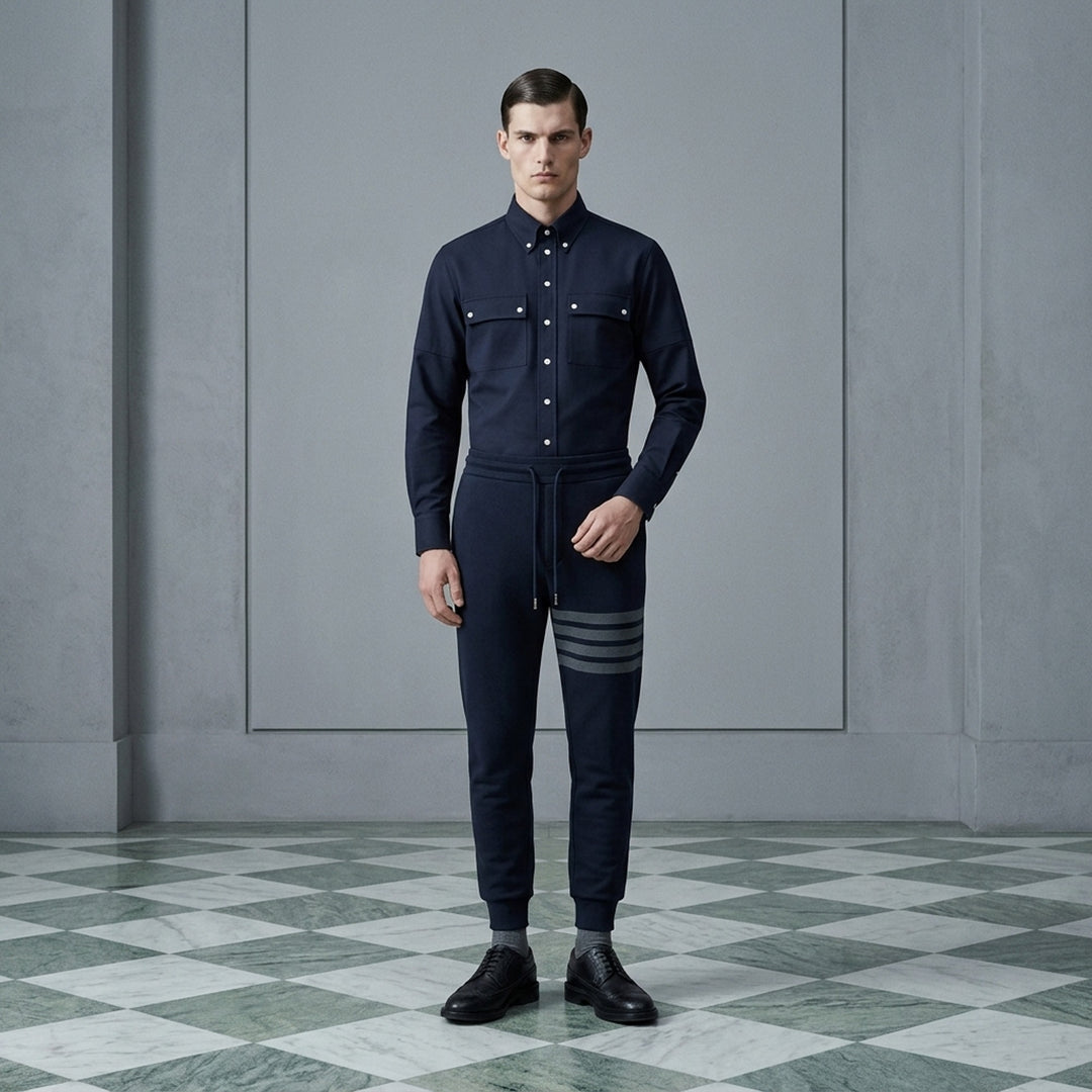 Tonal 4-Bar Sweatpants | Thom Browne | Club21 - lifestyle