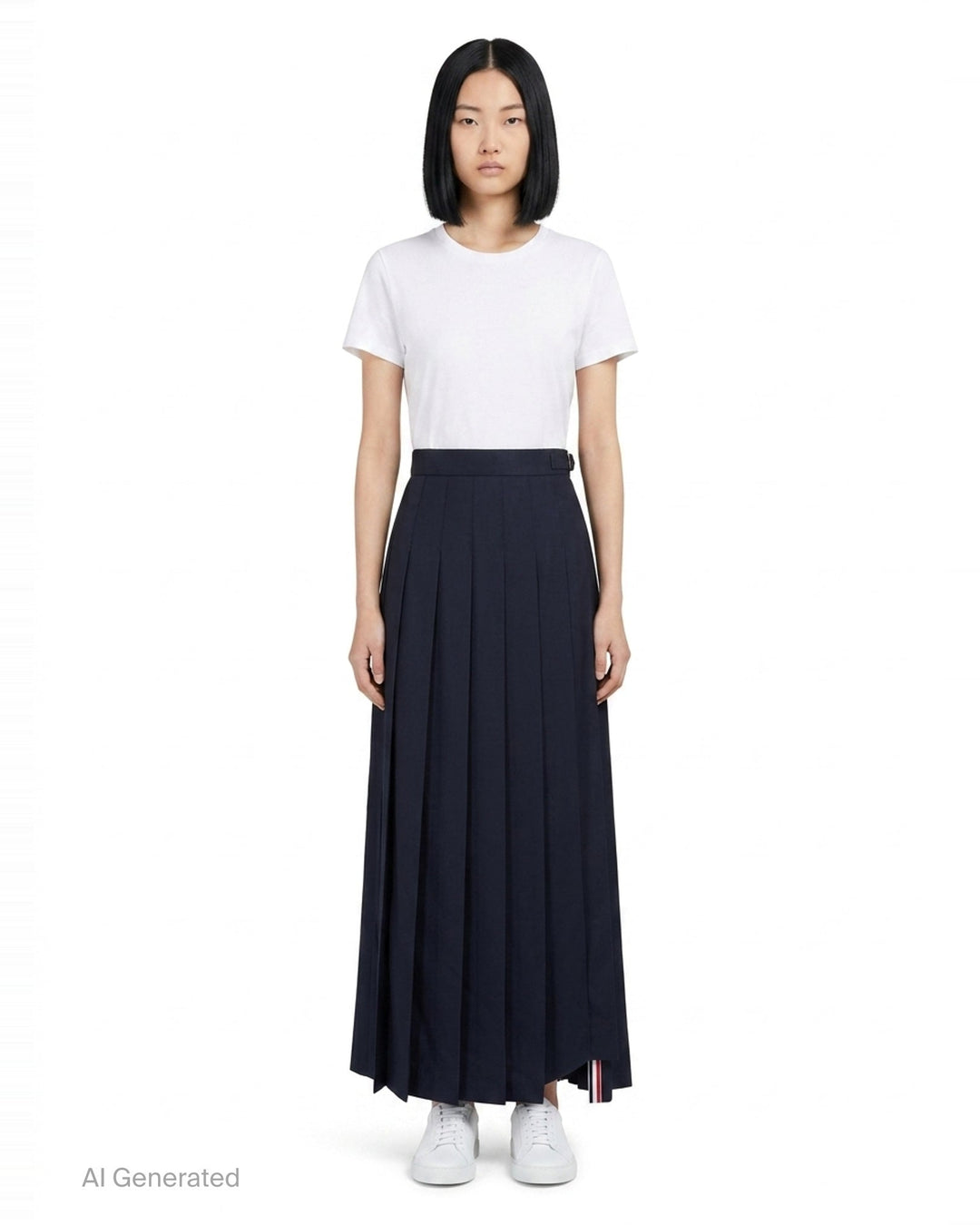 Trouser Length Pleated Skirt | Thom Browne | Club21 - front