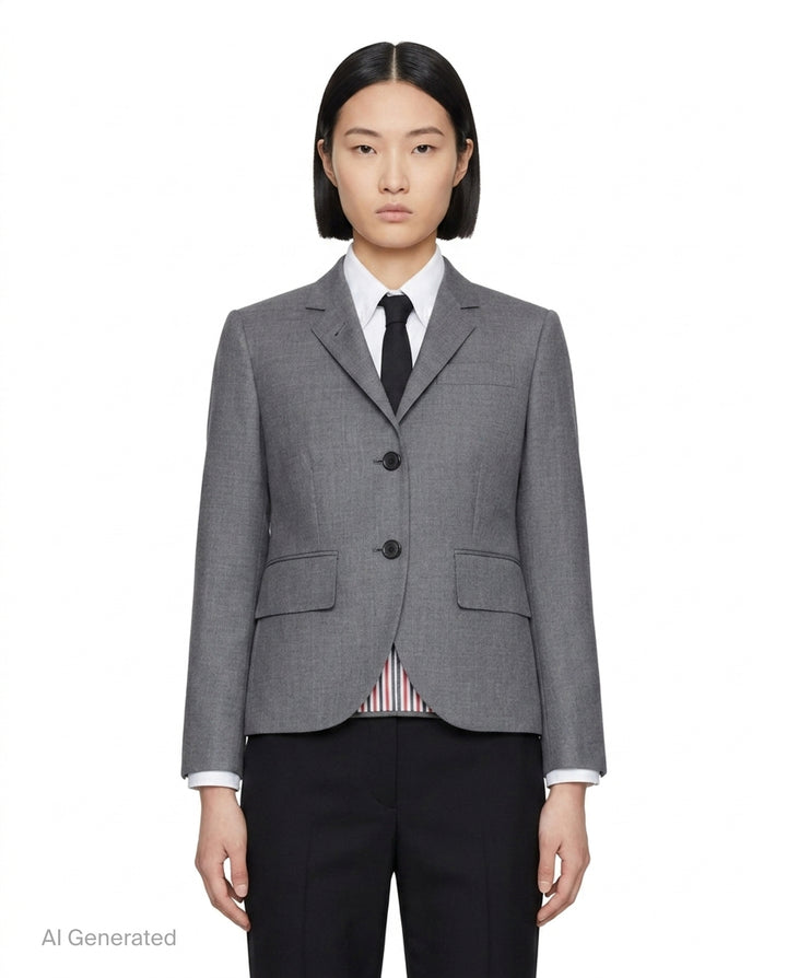 Twill High Armhole Sport Coat | Thom Browne | Club21 - front