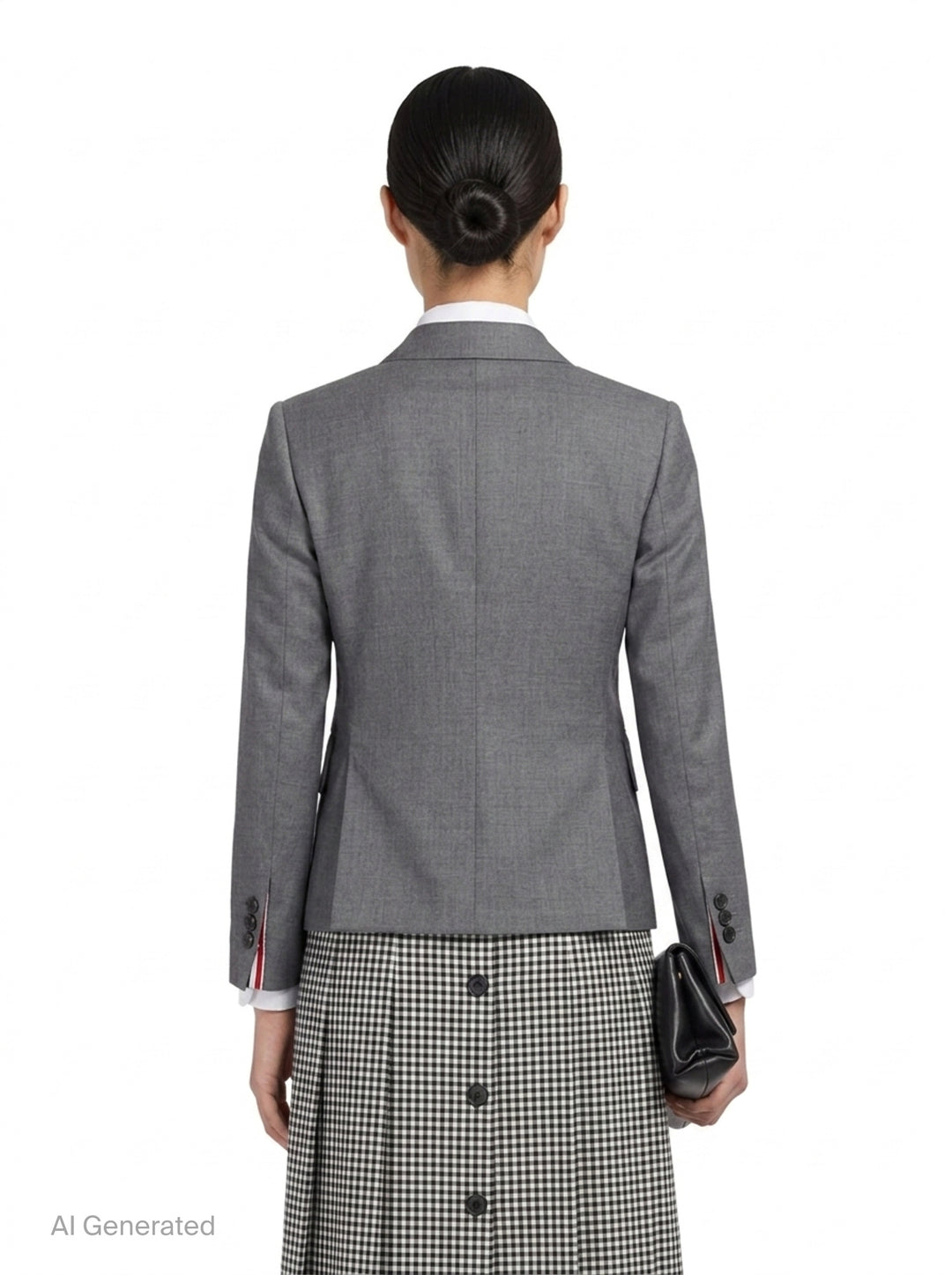 Twill High Armhole Sport Coat | Thom Browne | Club21 - back
