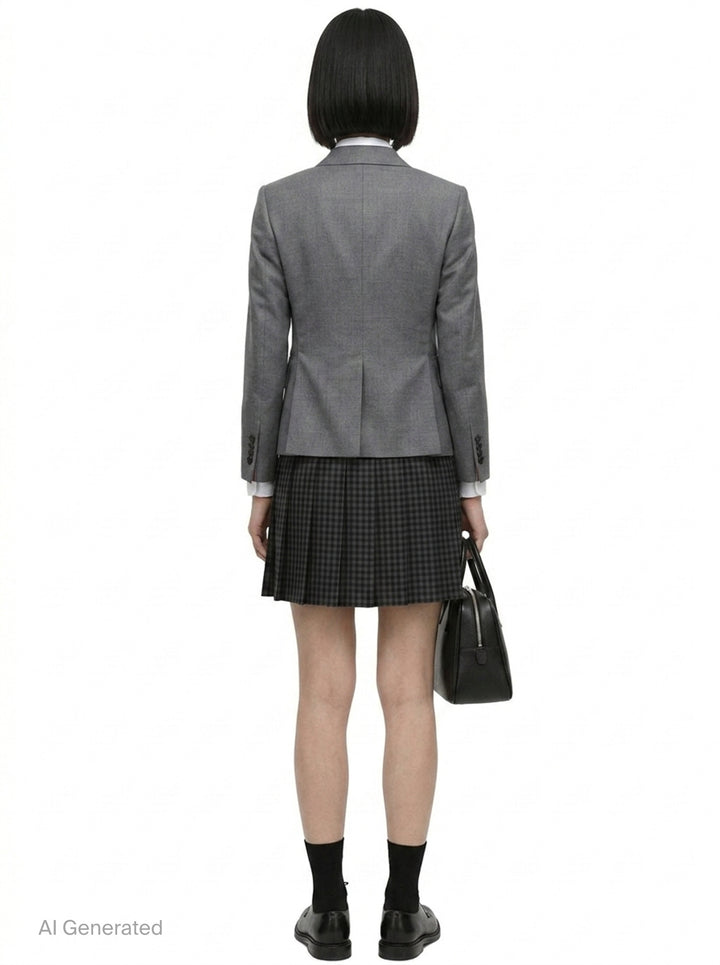 Twill High Armhole Sport Coat | Thom Browne | Club21 - back