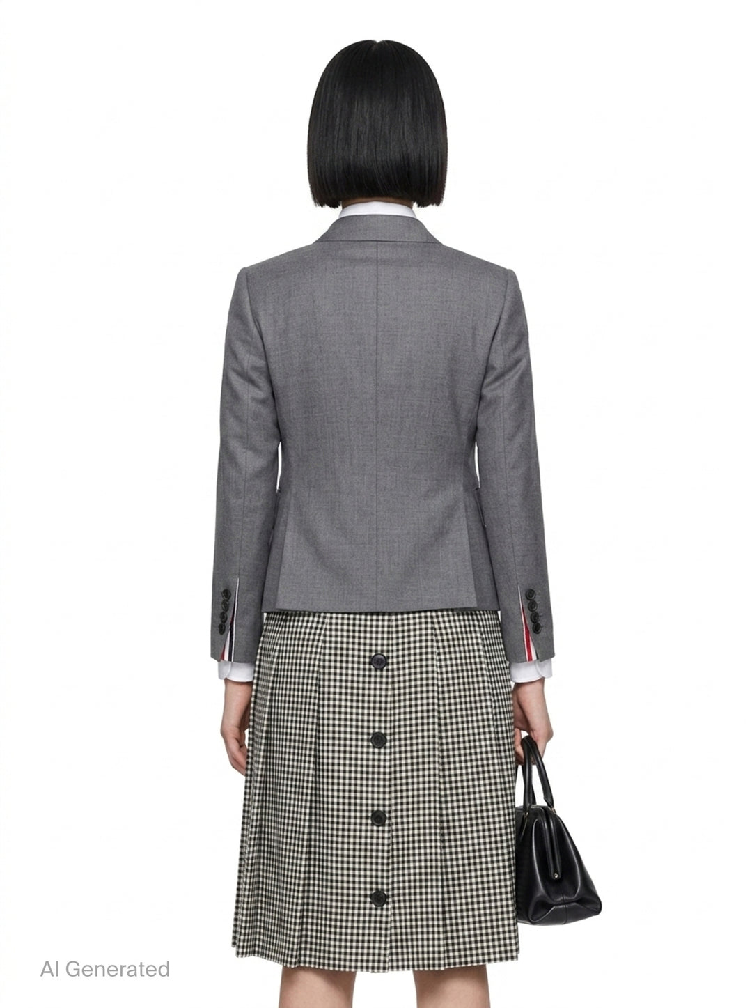 Twill High Armhole Sport Coat | Thom Browne | Club21 - back