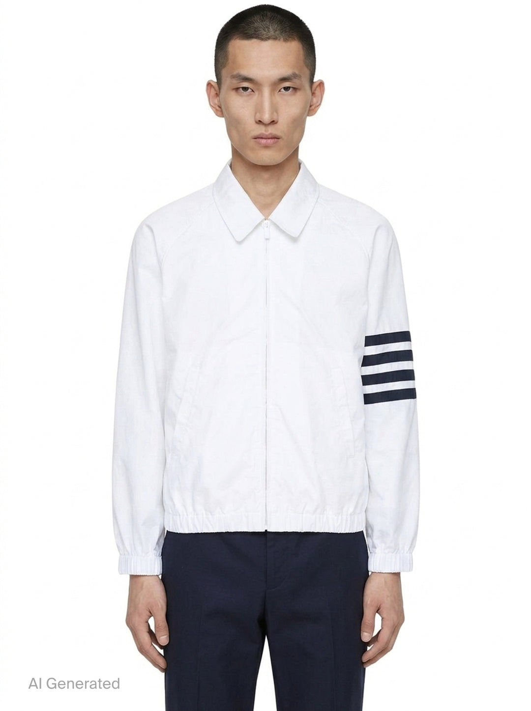 Zip Front Raglan Coach Jacket | Thom Browne | Club21 - front