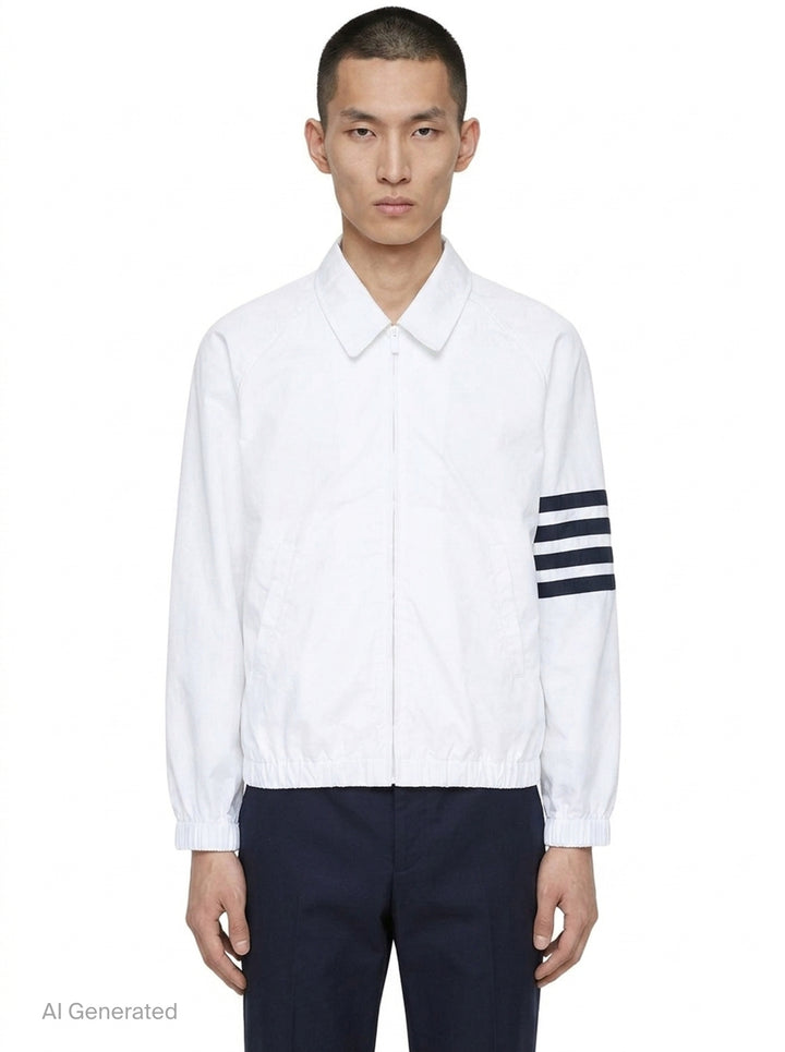 Zip Front Raglan Coach Jacket | Thom Browne | Club21 - front