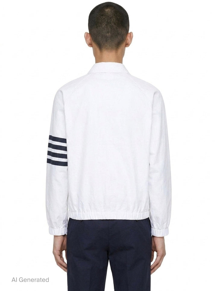 Zip Front Raglan Coach Jacket | Thom Browne | Club21 - back