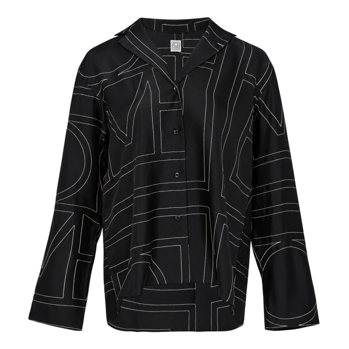 Monogram Silk Pyjama Top