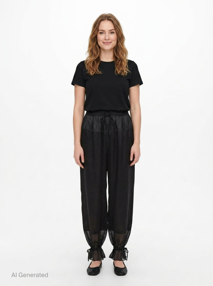 Camile Silk Cinched Pants | Ulla Johnson | Club21 - front