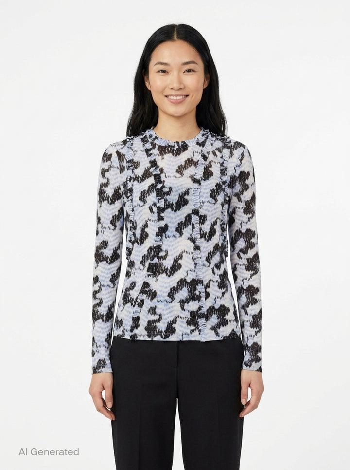 Clover Long Sleeve Jersey Top | Ulla Johnson | Club21 - front