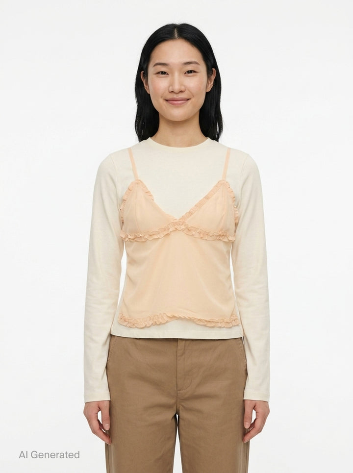 Freda Long Sleeve Cotton Top | Ulla Johnson | Club21 - front
