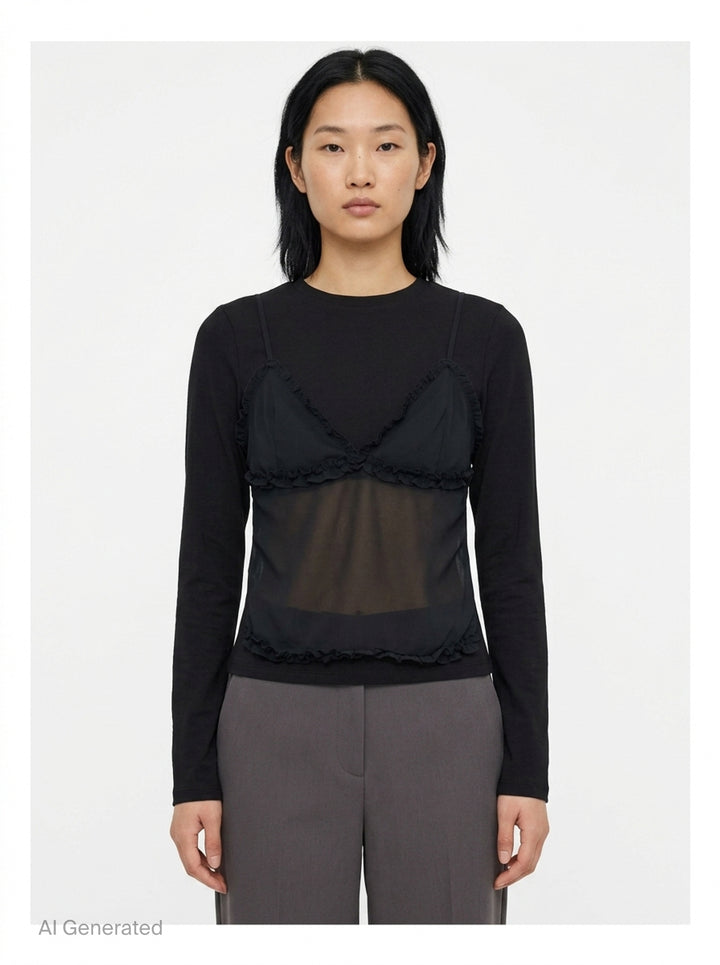 Freda Long Sleeve Cotton Top | Ulla Johnson | Club21 - front