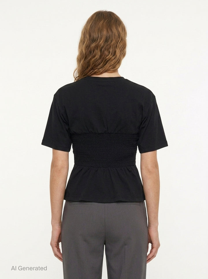 Mila Short Sleeve Cotton Top | Ulla Johnson | Club21 - back