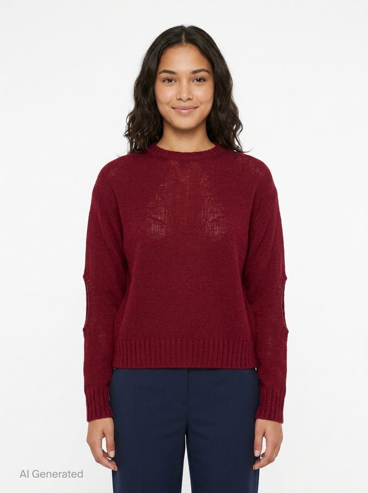 Cut Out Sleeve Knit Top | Undercover | Club21 - front