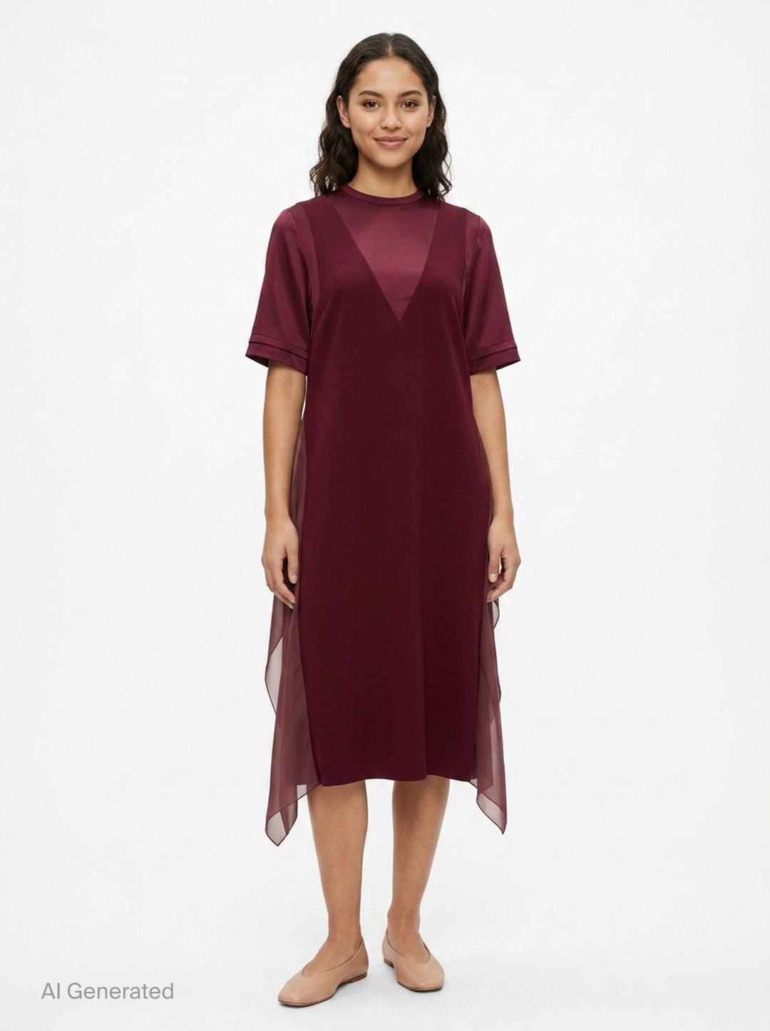 Layered Effect Midi Dress | Undercover | Club21 - front