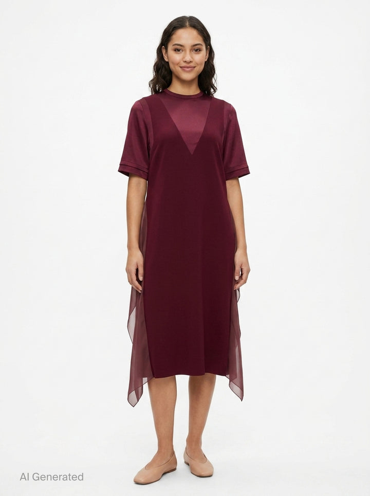 Layered Effect Midi Dress | Undercover | Club21 - front