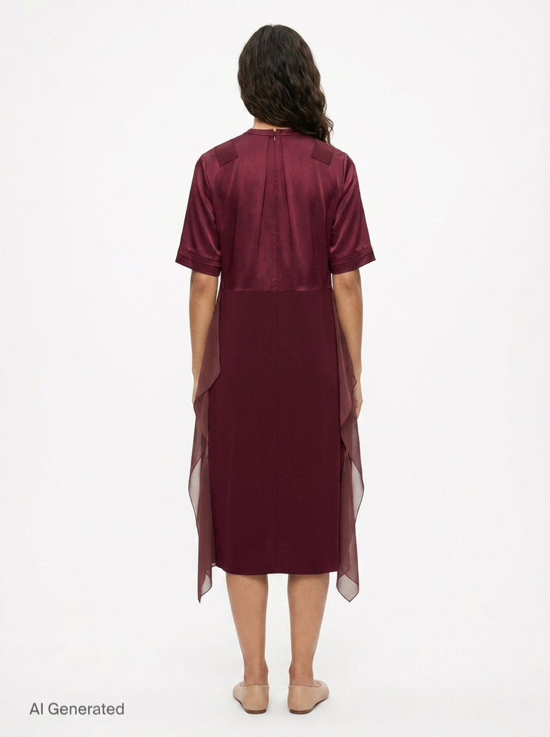 Layered Effect Midi Dress | Undercover | Club21 - back