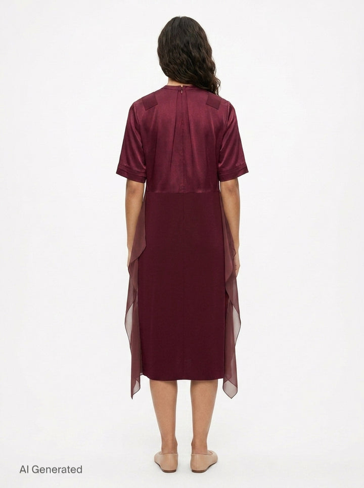 Layered Effect Midi Dress | Undercover | Club21 - back