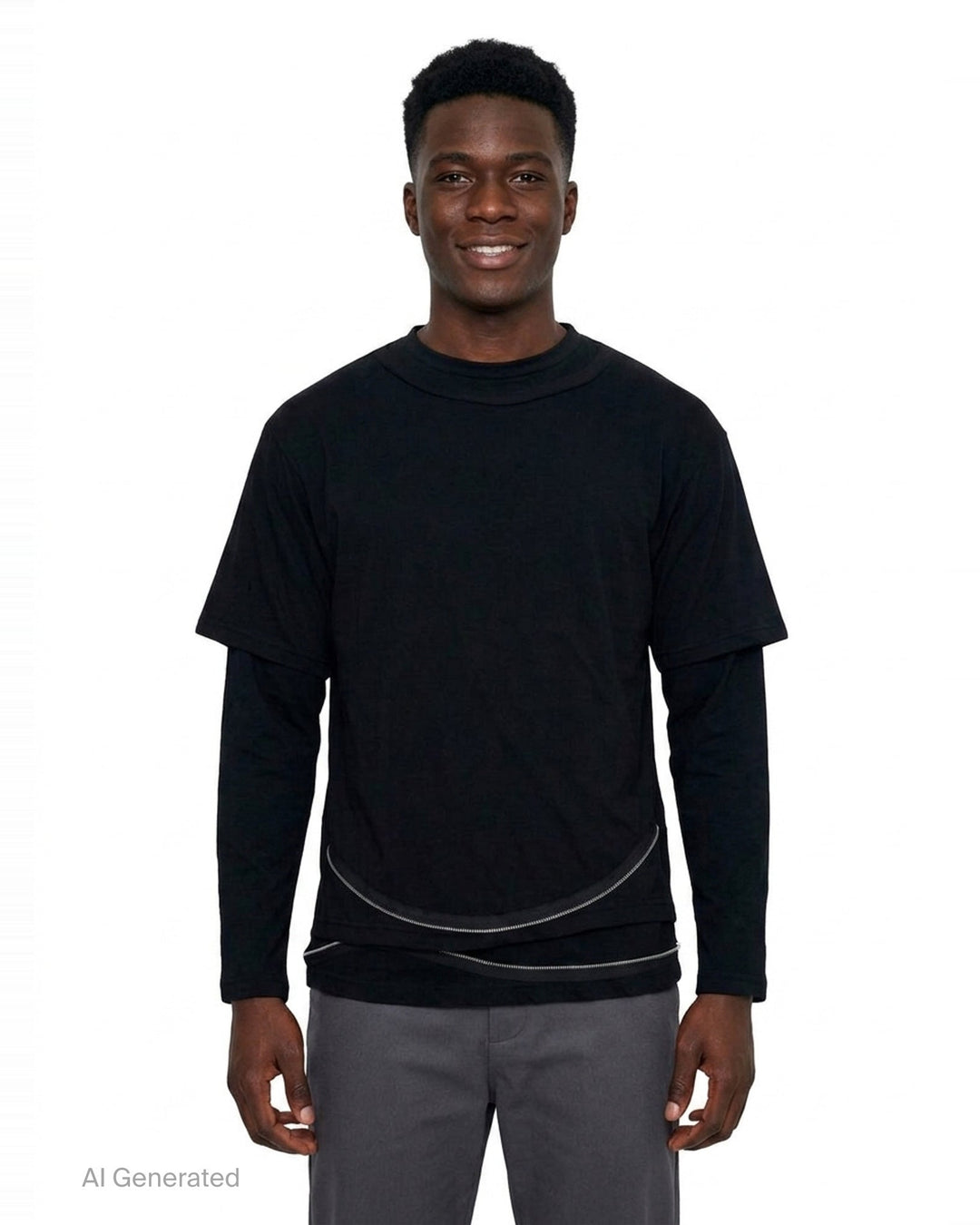 Layered Long Sleeve Tee | Undercover | Club21 - front
