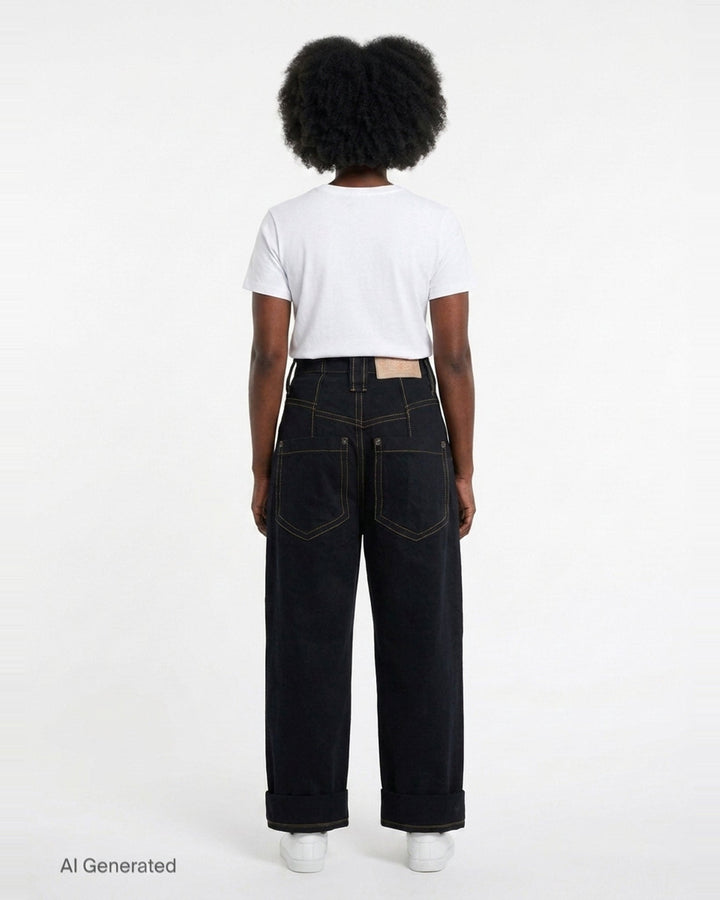 Baby Wide-Leg Jeans | Vaquera | Club21 - back