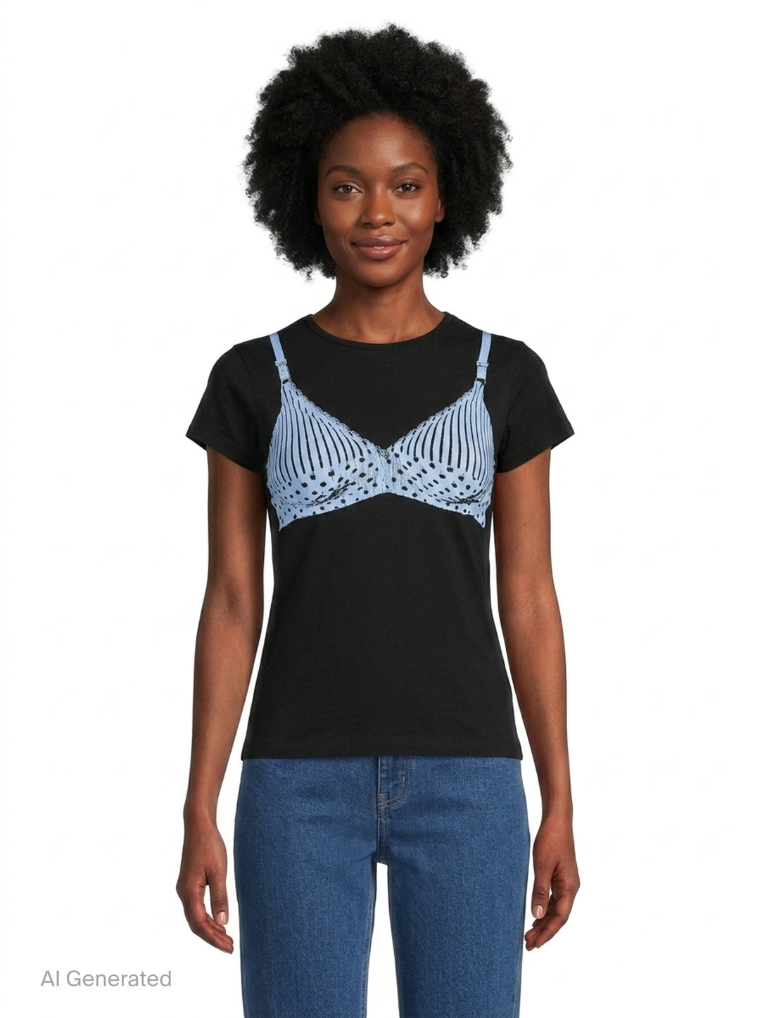 Bra Print Baby Tee | Vaquera | Club21 - front