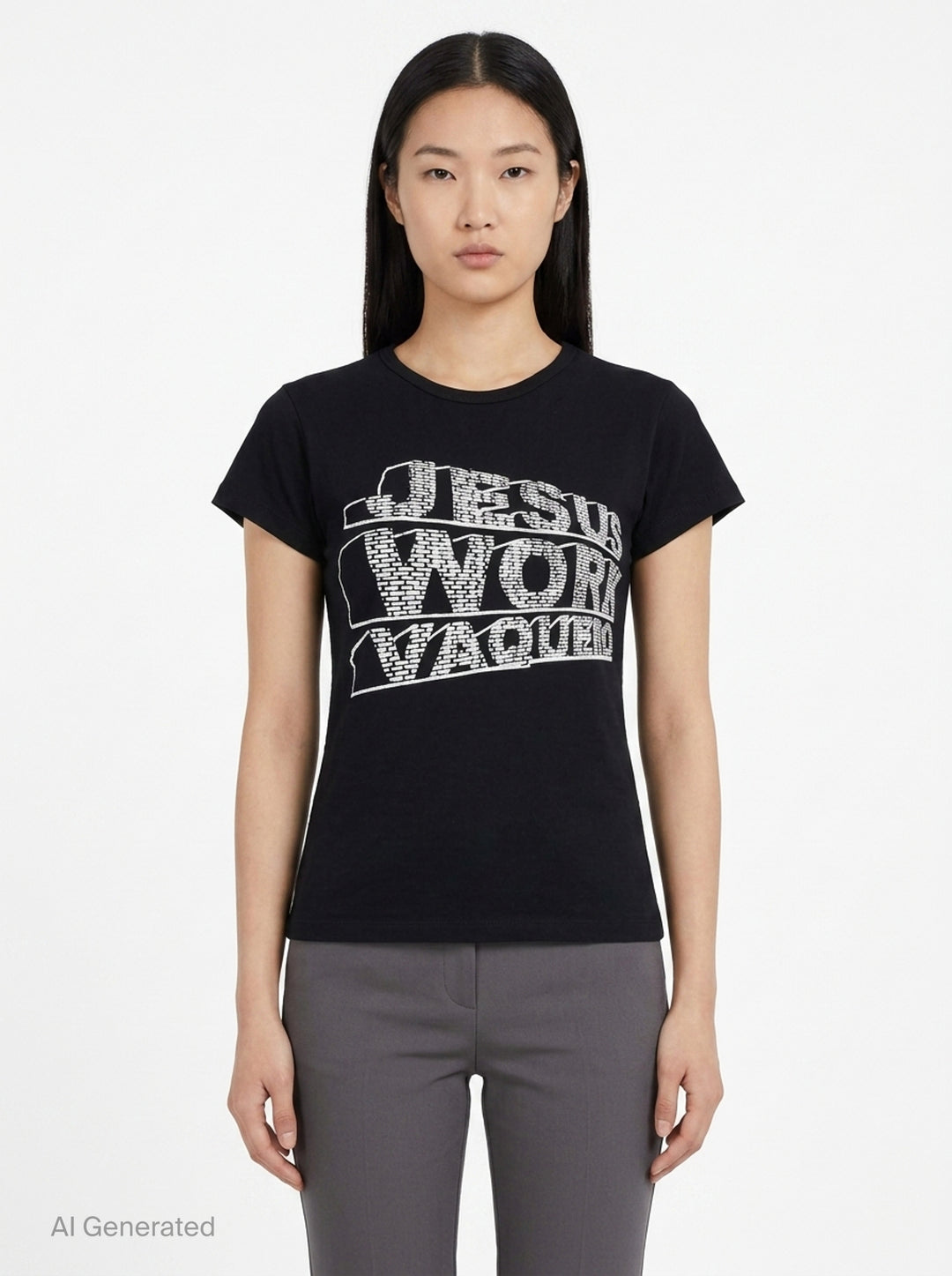 Jesus Wore Vaquera Baby Tee | Vaquera | Club21 - front