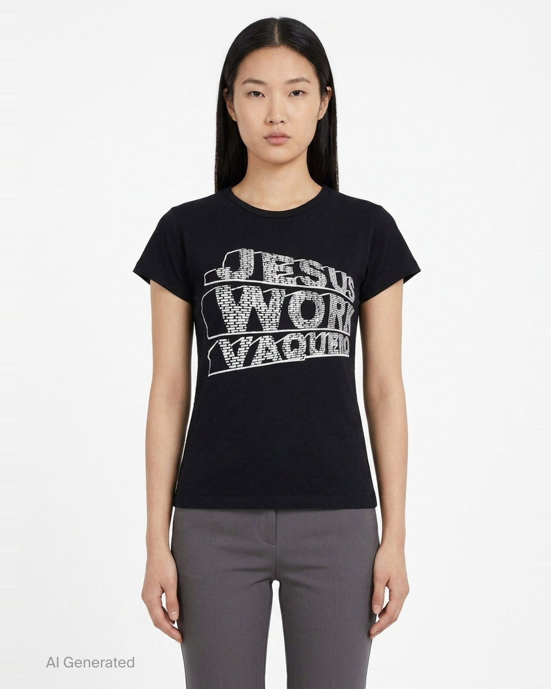 Jesus Wore Vaquera Baby Tee | Vaquera | Club21 - front