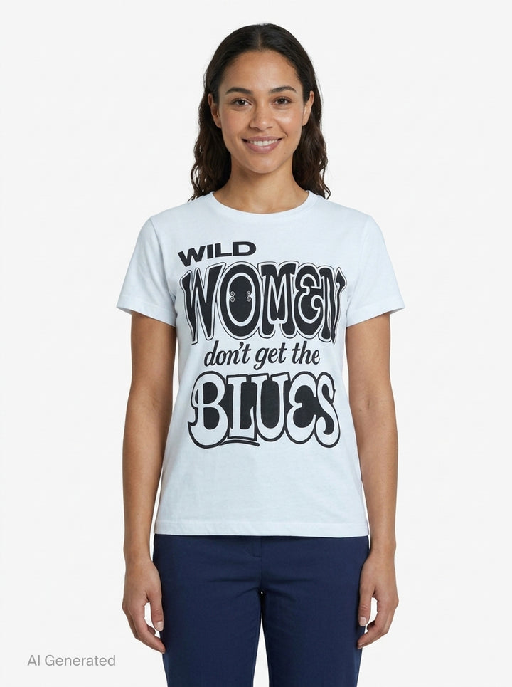 Wild Women Blues Tee | Vaquera | Club21 - front