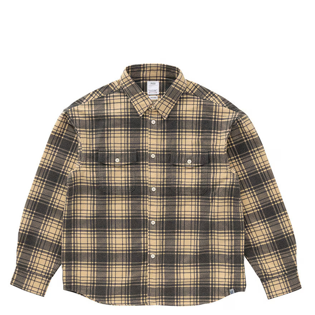 visvim_Pioneer_Check_Flannel_Shirt_Beige