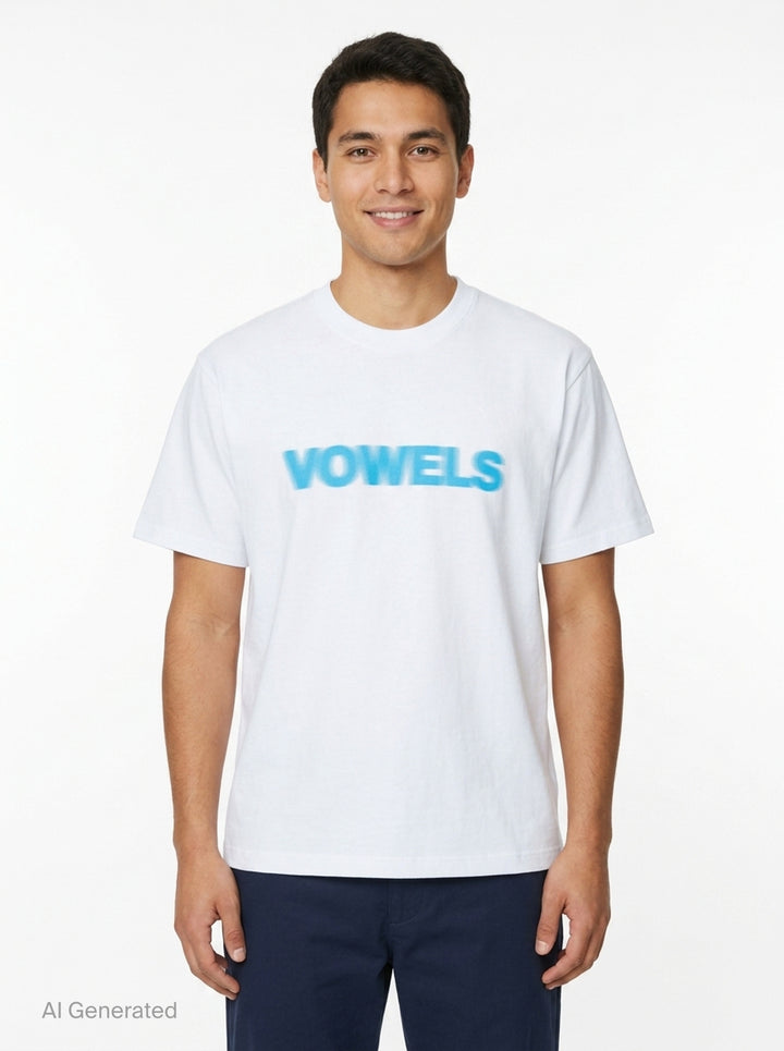 Blur Graphic Tee | Vowels | Club21 - front