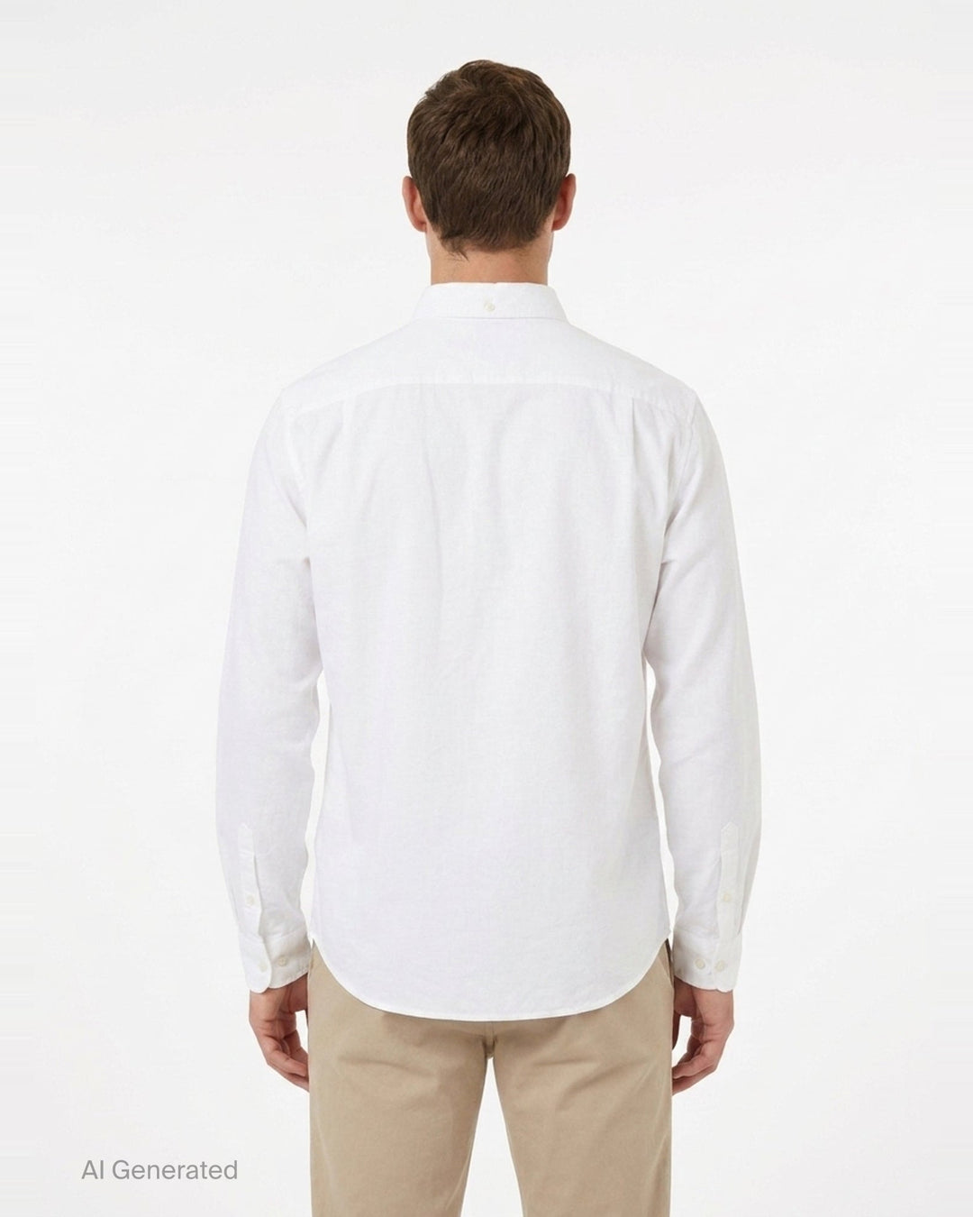 Long Sleeve Oxford Button Down Shirt | Vowels | Club21 - back