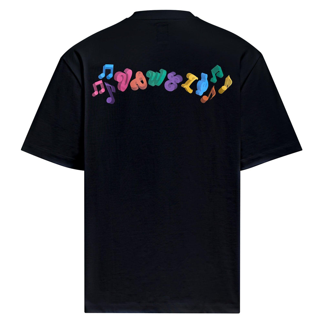 Club21 - vowels - 3D Tee - TEES - Black