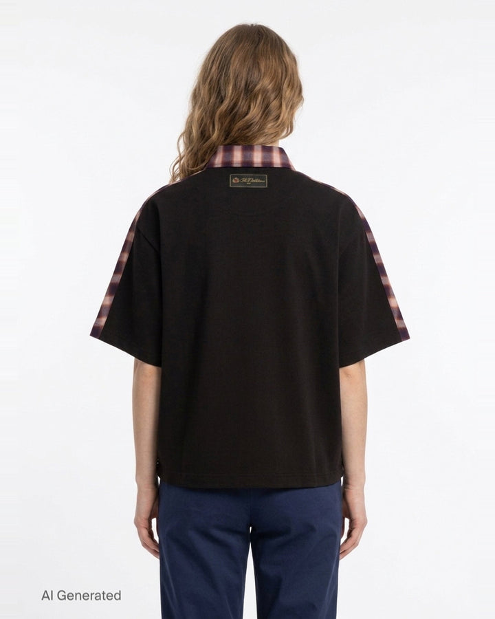 Red Dolman Short Sleeve Shirt | We11done | Club21 - back