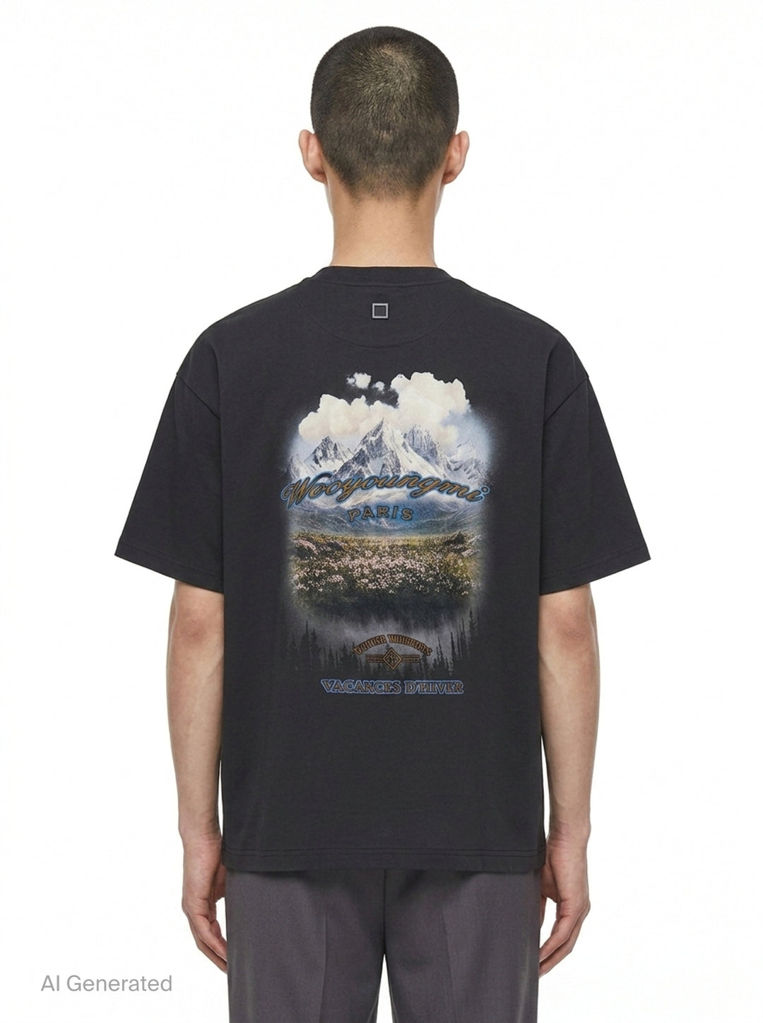 Back Seasonal Print Tee | Wooyoungmi | Club21 - back