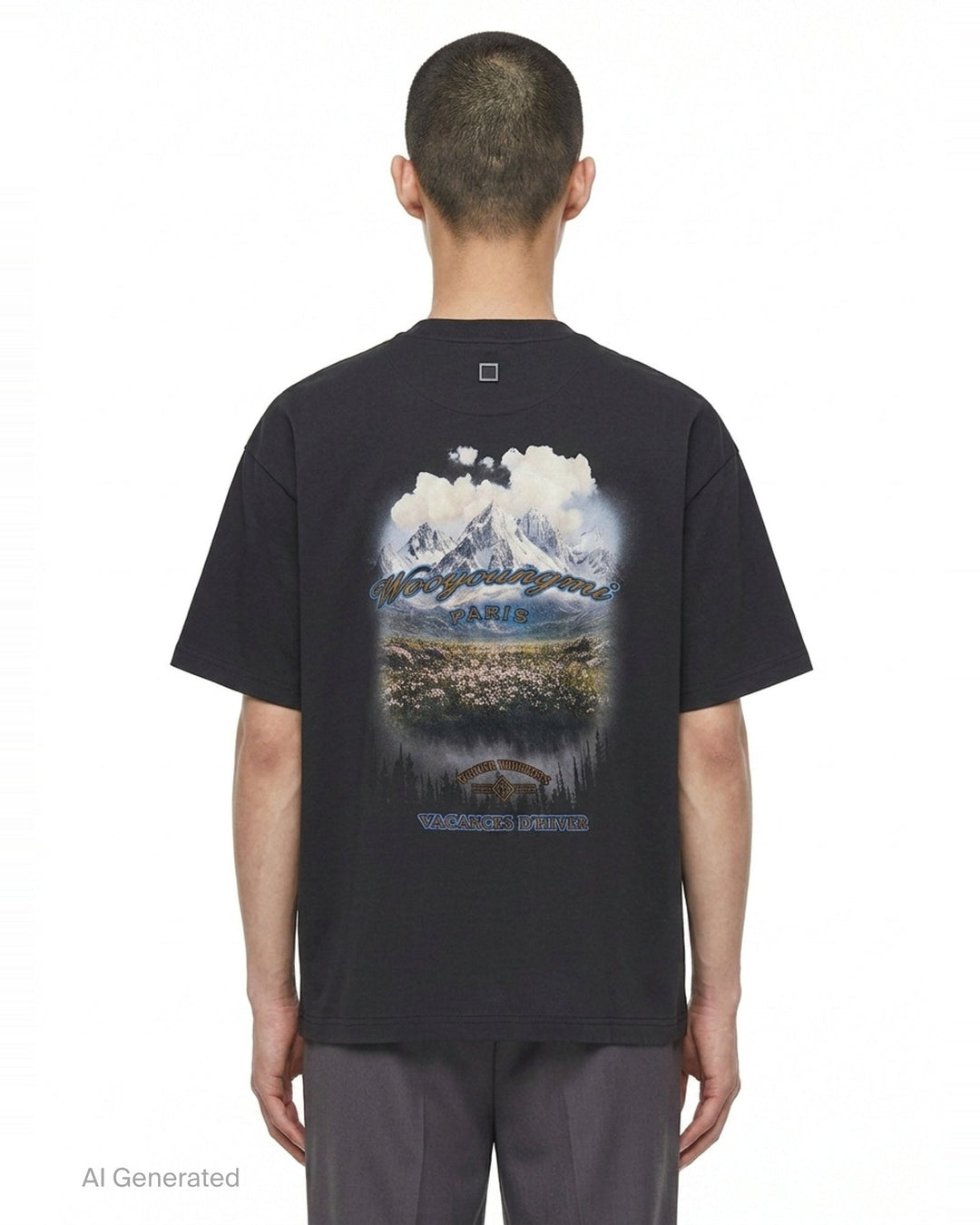 Back Seasonal Print Tee | Wooyoungmi | Club21 - back