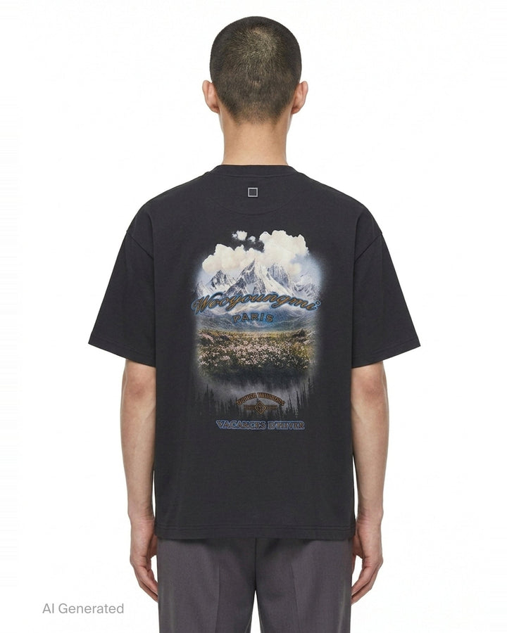 Back Seasonal Print Tee | Wooyoungmi | Club21 - back