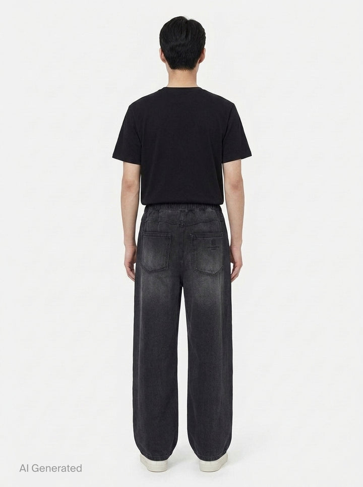 Denim Pants With Elastic Waist | Wooyoungmi | Club21 - back