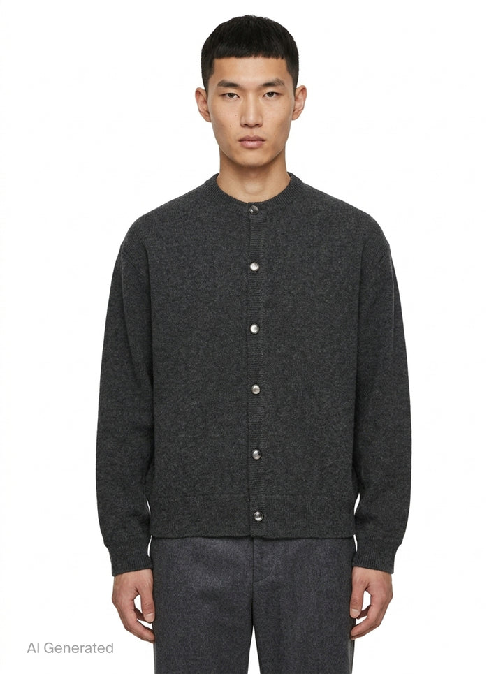 Knit Snap Button Cardigan | Wooyoungmi | Club21 - front
