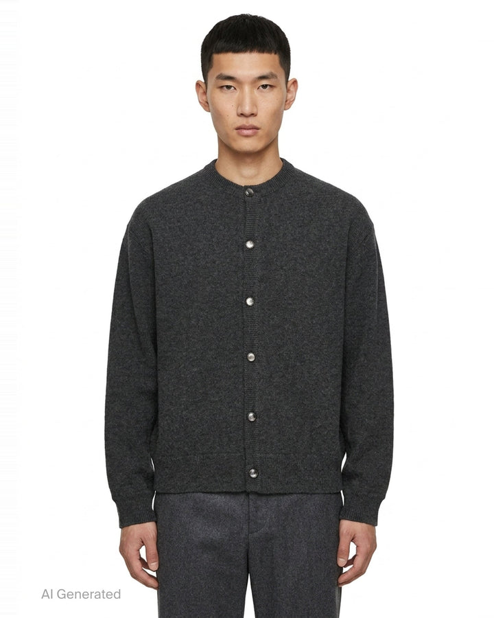Knit Snap Button Cardigan | Wooyoungmi | Club21 - front