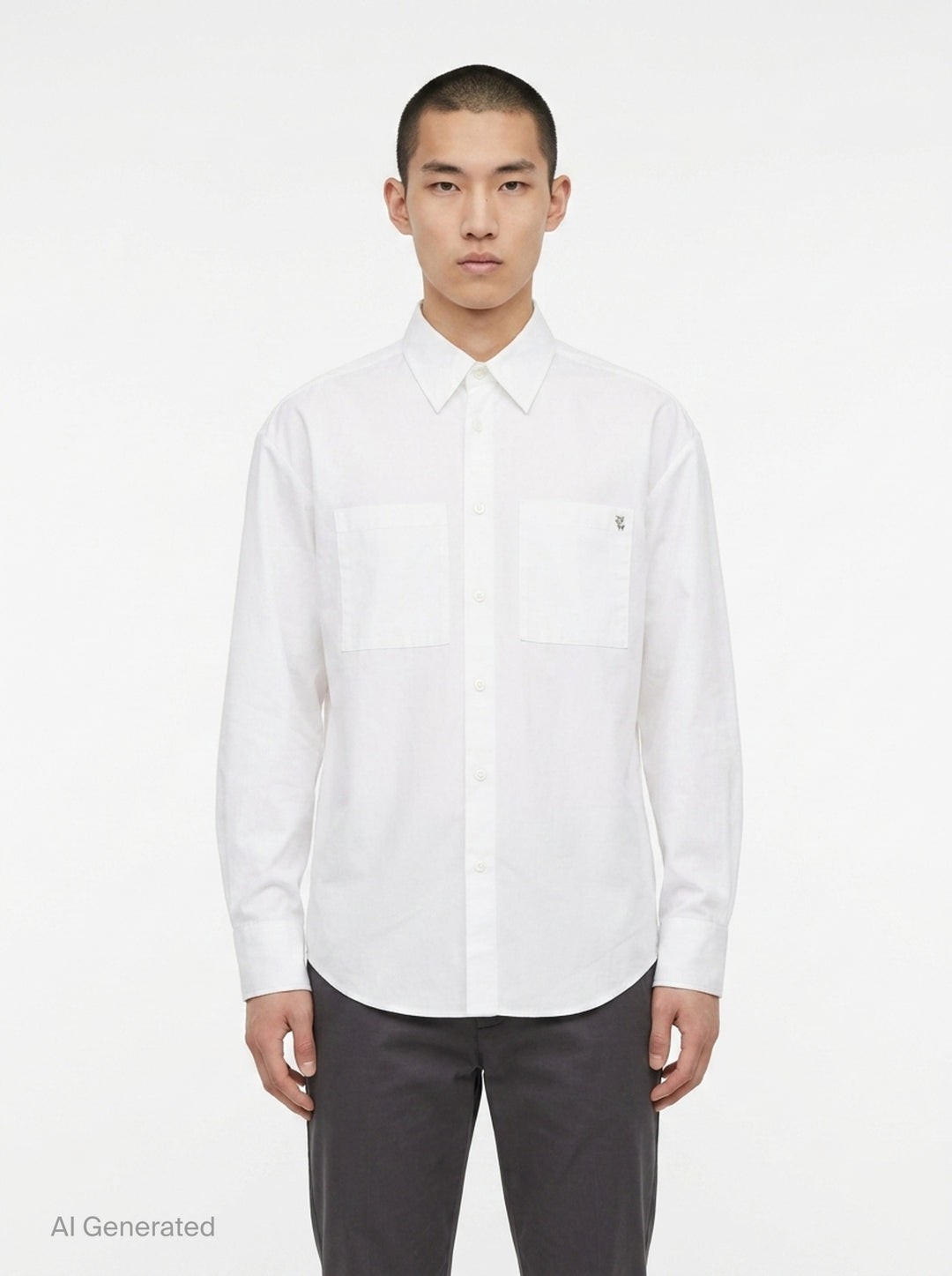 Logo Long Sleeve Shirt | Wooyoungmi | Club21 - front