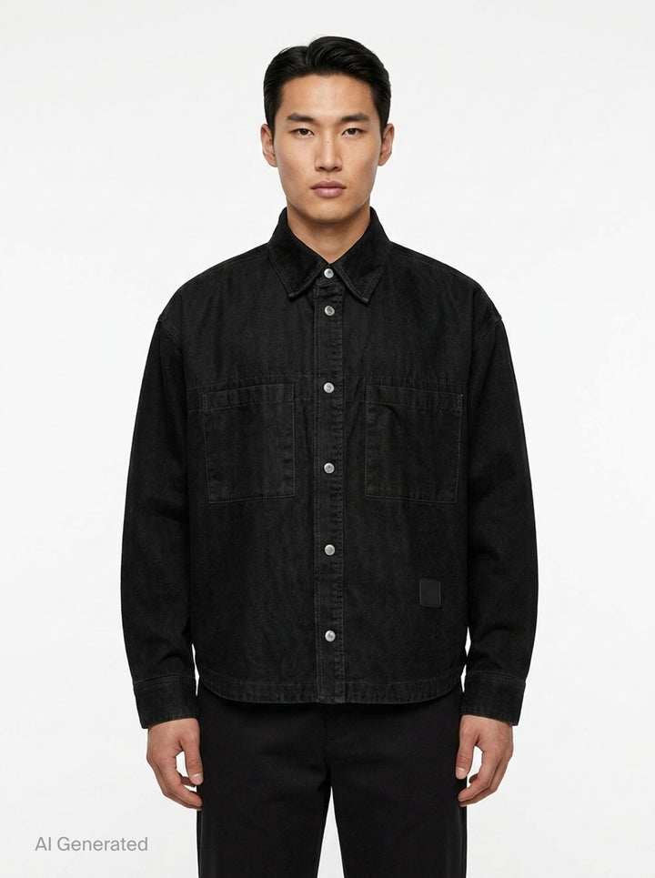 Long Sleeve Chino Shirt | Wooyoungmi | Club21 - front