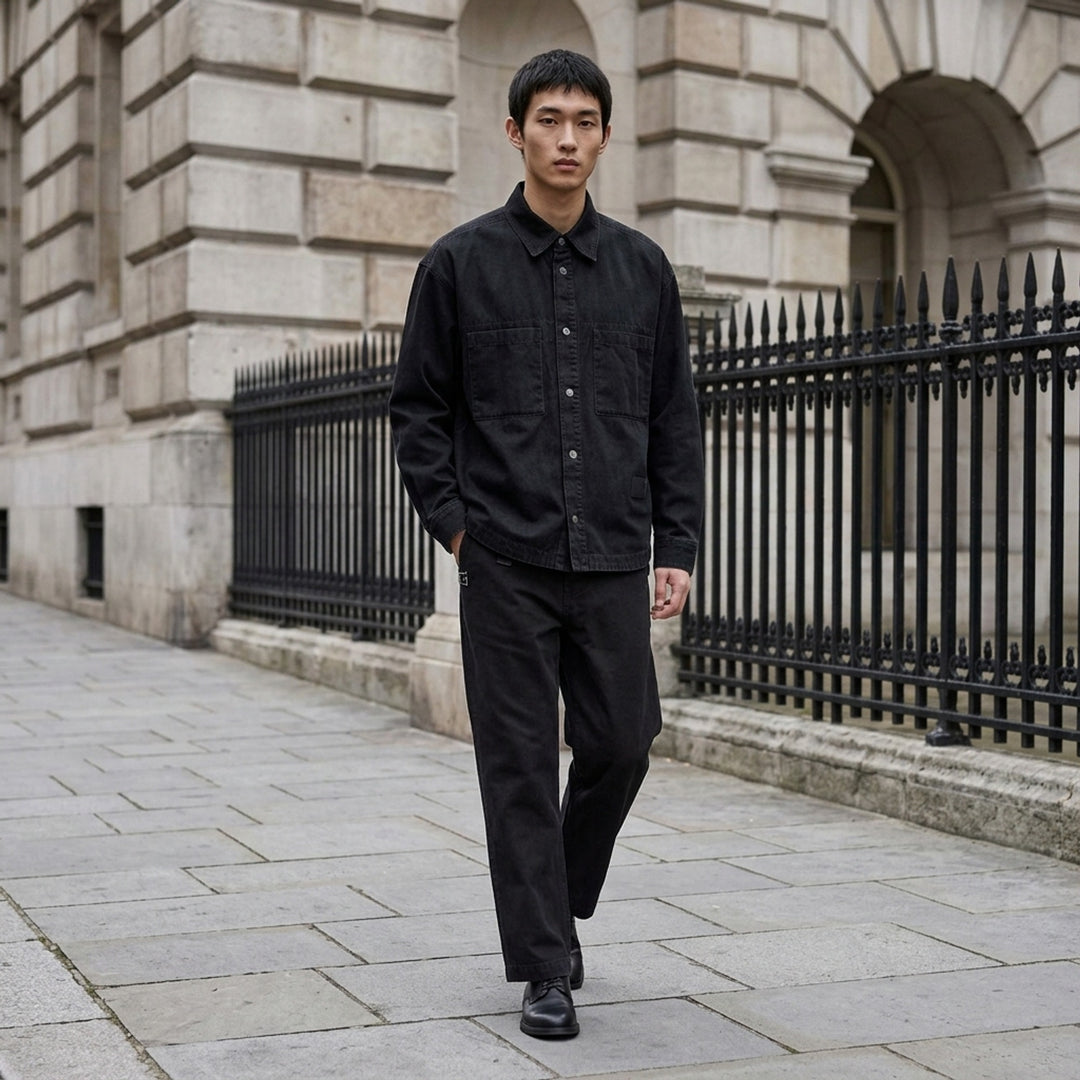 Long Sleeve Chino Shirt | Wooyoungmi | Club21 - lifestyle