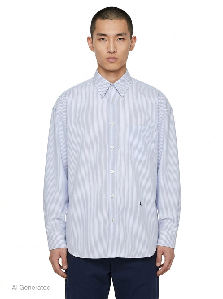 Long Sleeve Stripe Shirt | Wooyoungmi | Club21 - front