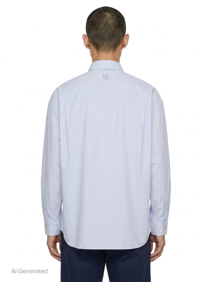 Long Sleeve Stripe Shirt | Wooyoungmi | Club21 - back