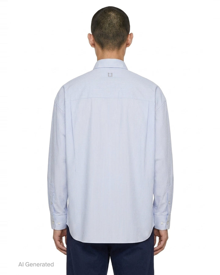 Long Sleeve Stripe Shirt | Wooyoungmi | Club21 - back