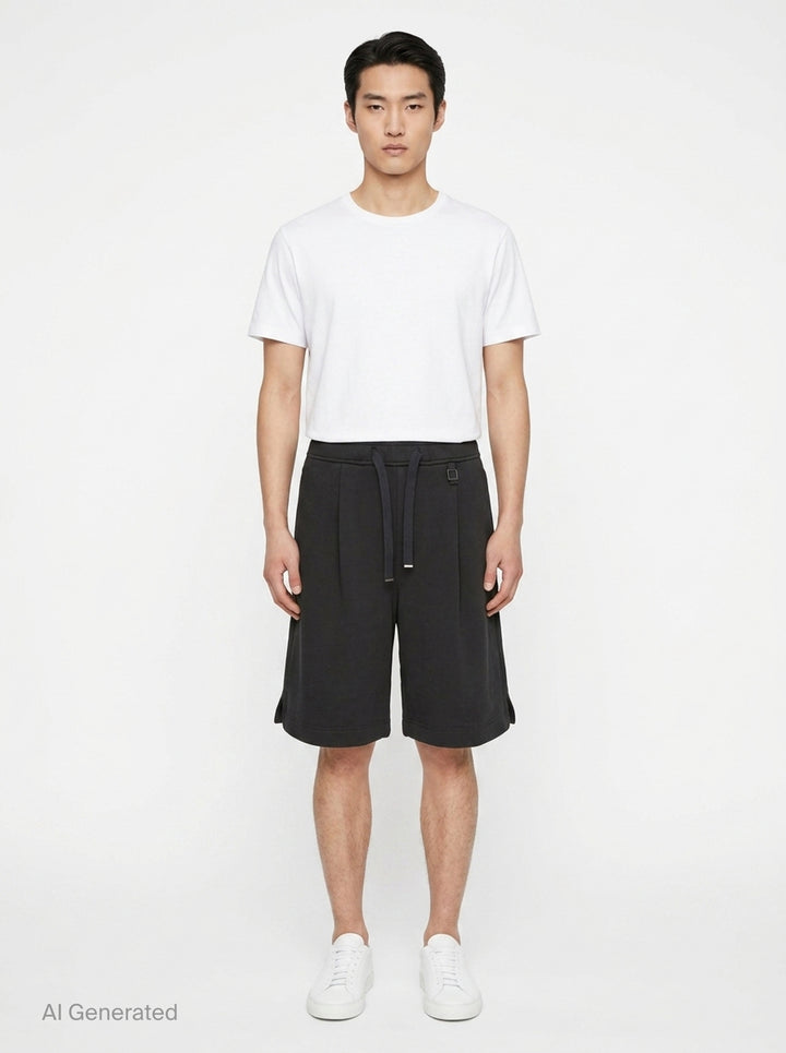 Pleated Drawstring Shorts | Wooyoungmi | Club21 - front