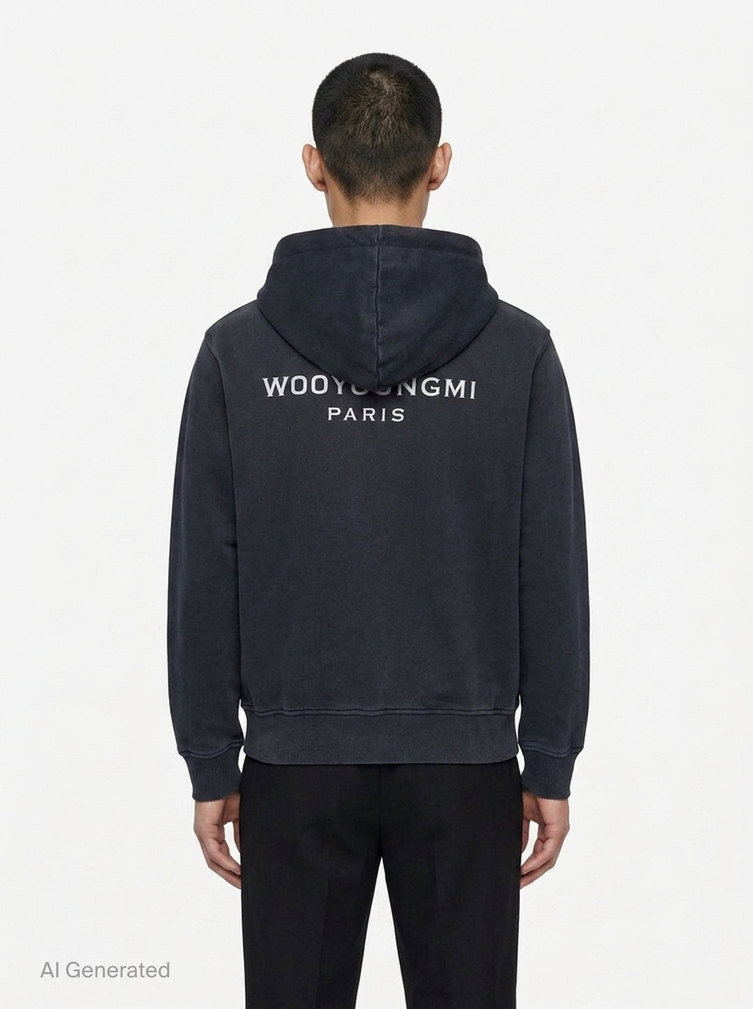 Washed Zip Up Hoodie | Wooyoungmi | Club21 - back