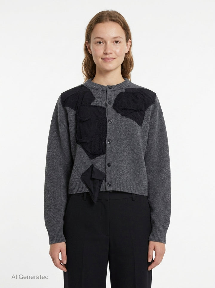 Appliqué Short Cardigan | Y's | Club21 - front